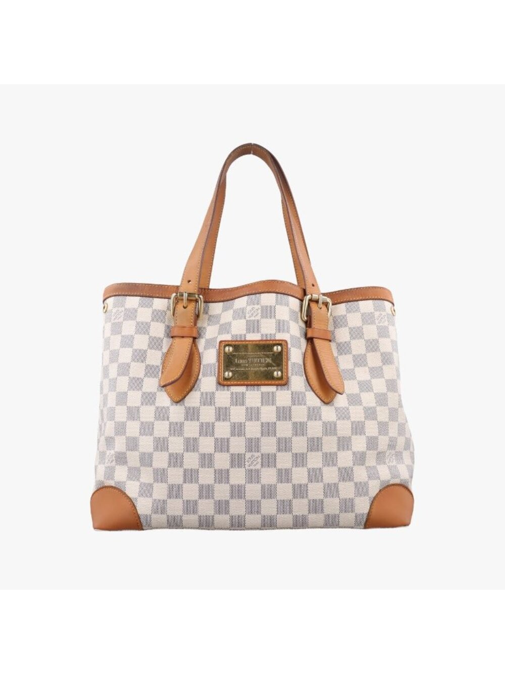 Louis Vuitton Hampstead MM Azur Damier Canvas Tote Bag